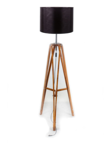 Lampa LOFTOWA podłogowa LOFT BROWN ABAŻUR...