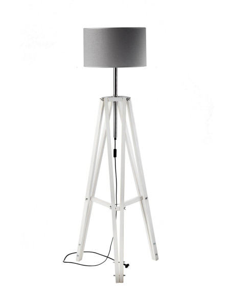 Lampa LOFTOWA podłogowa LOFT SCANDIA ABAŻUR SZARY/HANDMADE/