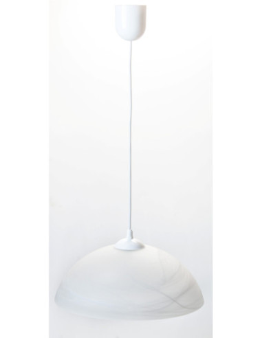 Lampa wisząca BOWL BIAŁA ZWIS PLASTIKOWY