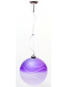 Lampa wisząca KULA FIOLETOWA