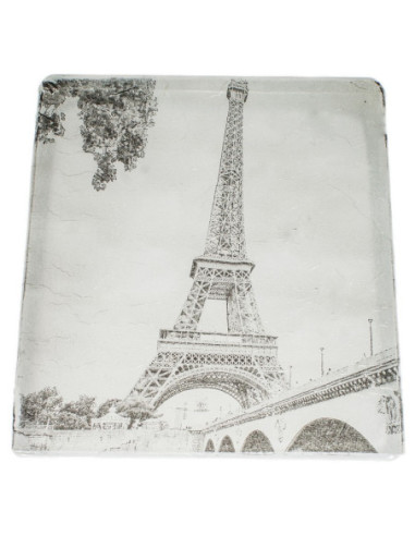 Klosz do lampy PARIS B&W Ręcznie dekorowany