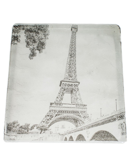 Klosz do lampy PARIS B&W Ręcznie dekorowany