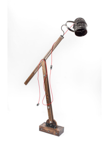 Lampa loftowa stojąca WOODEN CRANE...