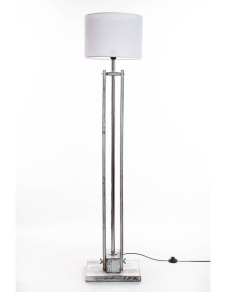 Lampa podłogowa CLASSIC biała przecierana  /HANDMADE/