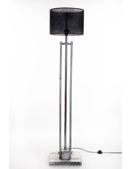 Lampa podłogowa CLASSIC biała przecierana  /HANDMADE/