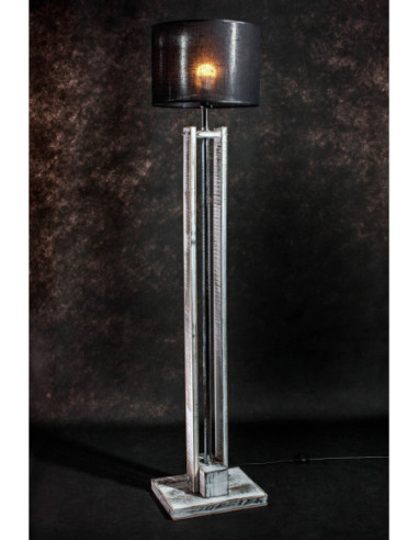 Lampa podłogowa CLASSIC biała przecierana...