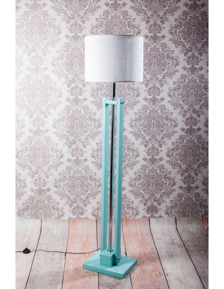 Lampa podłogowa CLASSIC w miętowym kolorze  /HANDMADE/