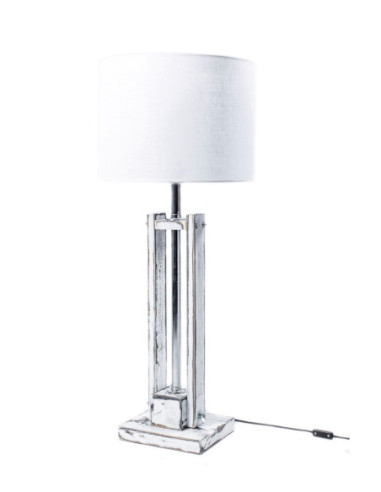 Lampa CLASSIC SMALL biała przecierana  /HANDMADE/