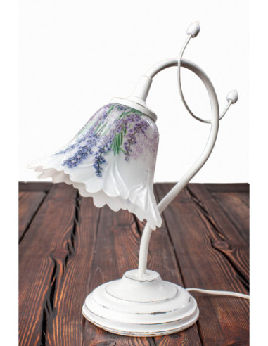 Lampka stołowa FLEUR w prowansalskim stylu