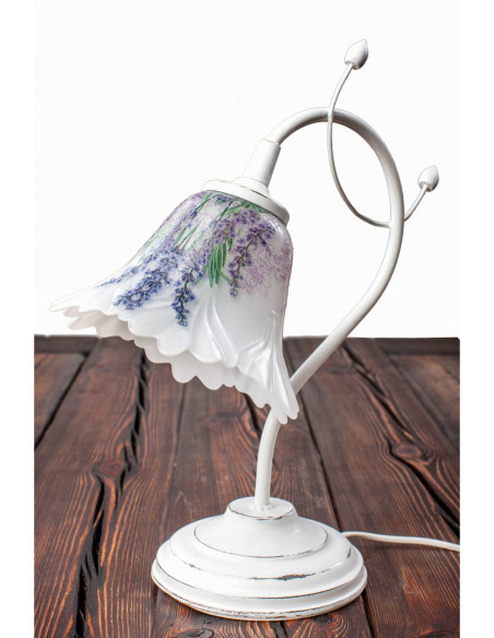 Lampka stołowa FLEUR w prowansalskim stylu