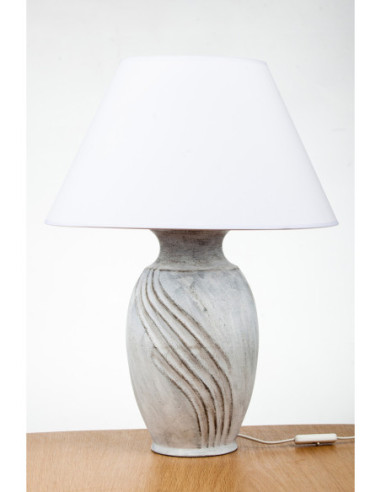 PROWANSALSKA LAMPA CERAMICZNA "S"/PRZETARTA/BIAŁA