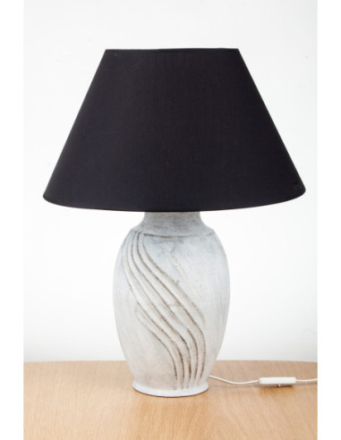 PROWANSALSKA LAMPA CERAMICZNA "S"/PRZETARTA/CZARNY