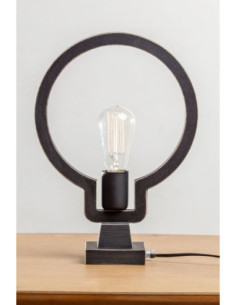 LIGHT BULB STOŁOWA CZARNA