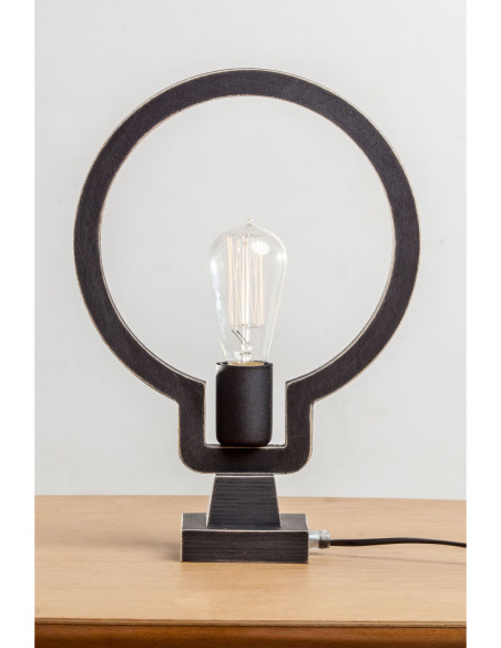 LIGHT BULB STOŁOWA CZARNA