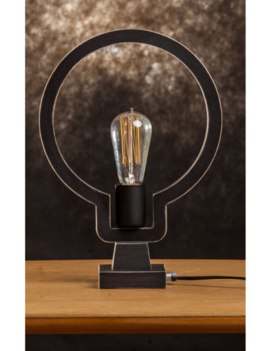 LIGHT BULB STOŁOWA CZARNA