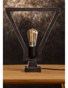 LAMPADINA STOŁOWA CZARNA 2