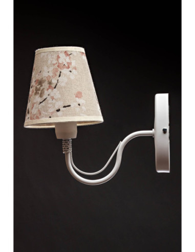 KINKIET PROWANSALSKI BIAŁY KWIAT WIŚNI