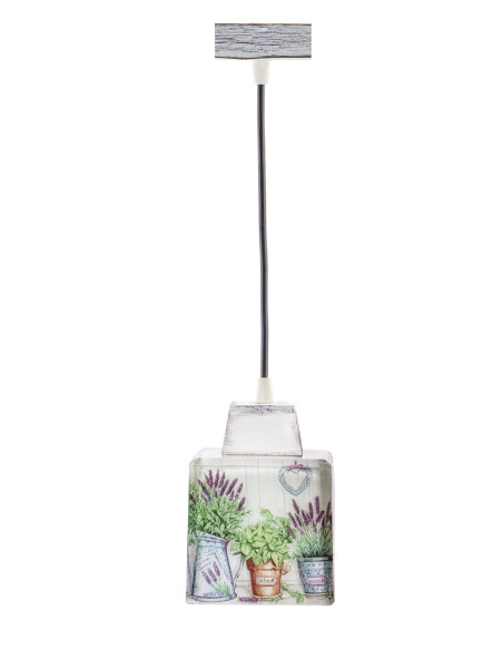 Lampa wisząca SCANDIA LAWENDOWY OGRÓD 1L