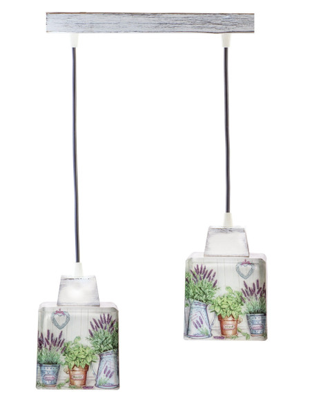 Lampa wisząca SCANDIA LAWENDOWY OGRÓD 2L