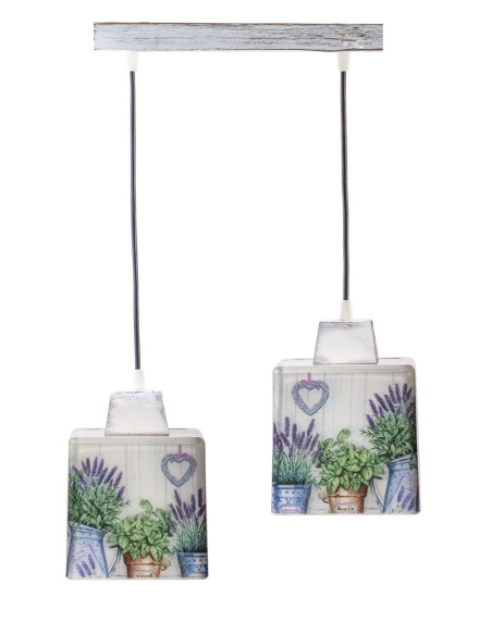 Lampa wisząca SCANDIA LAWENDOWY OGRÓD 2L