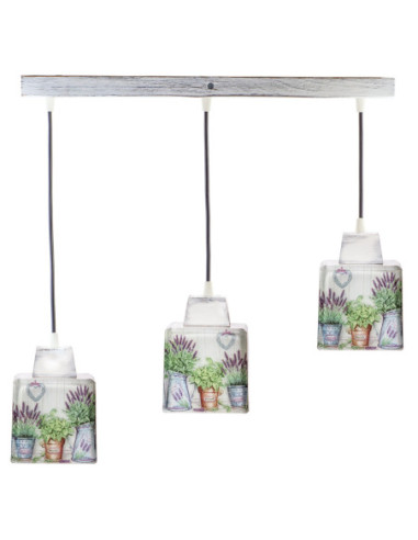 Lampa wisząca SCANDIA LAWENDOWY OGRÓD 3L