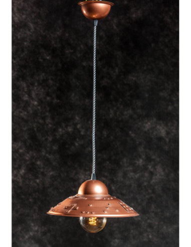 Lampa LOFTOWA wisząca KIRA miedziana