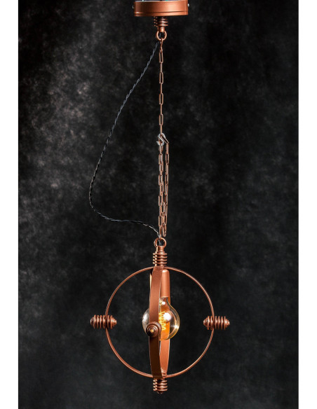 Lampa LOFTOWA wisząca SUPERNOVA miedziana