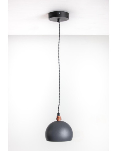 Lampa wisząca TESTER 1L /SZARA PERŁA/CZARNY