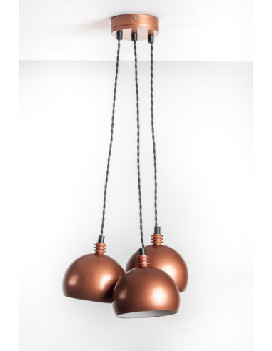 Lampa wisząca TESTER 3L/MIEDŹ/MIEDŹ