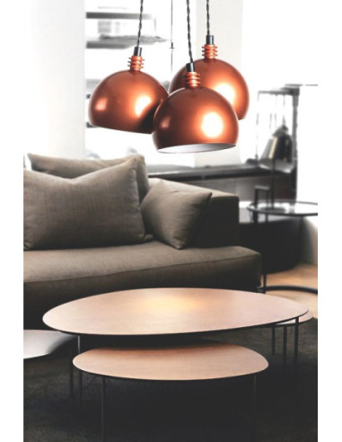 Lampa wisząca TESTER 3L/MIEDŹ/MIEDŹ