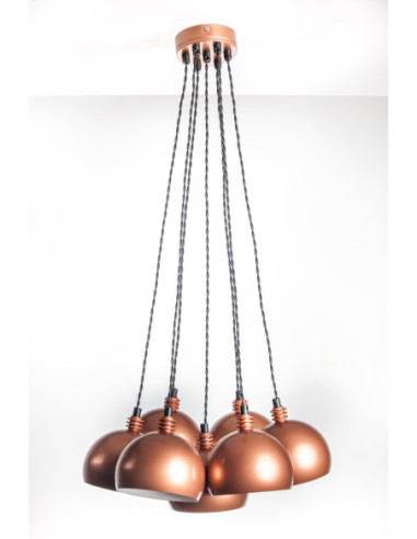 Lampa wisząca TESTER 7L/MIEDŹ/MIEDŹ