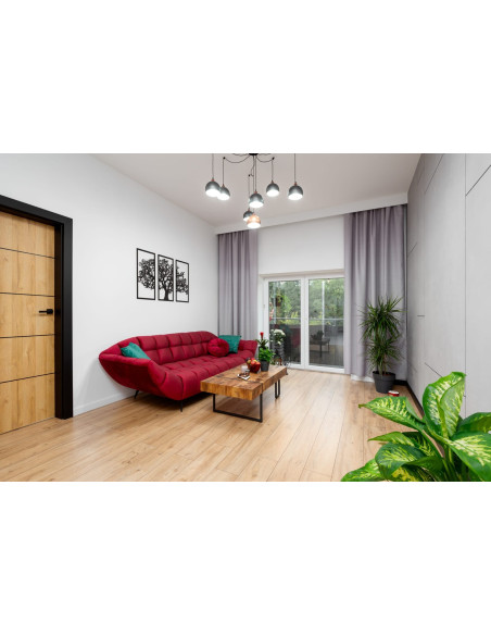 Lampa pająk TESTER 7LP/6 CZARNY+1 MIEDŹ/CZARNY