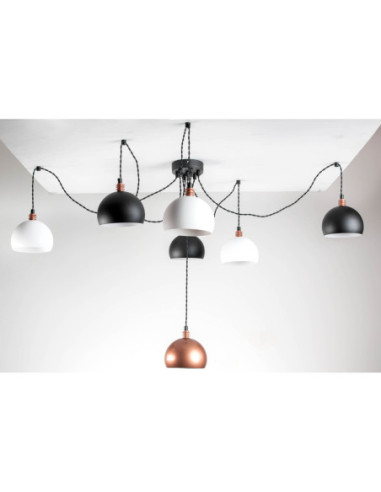 Lampa pająk TESTER 7LP/3 BIAŁY+3 CZARNY+1...