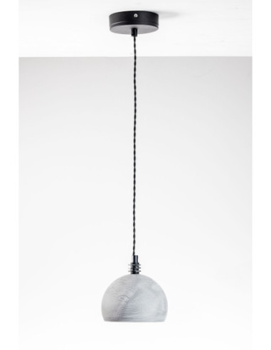 Lampa wisząca TESTER BETON 1L/CZARNY