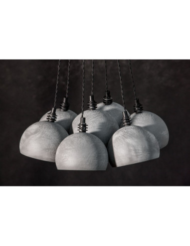 Lampa wisząca TESTER 7L/ BETON/CZARNY