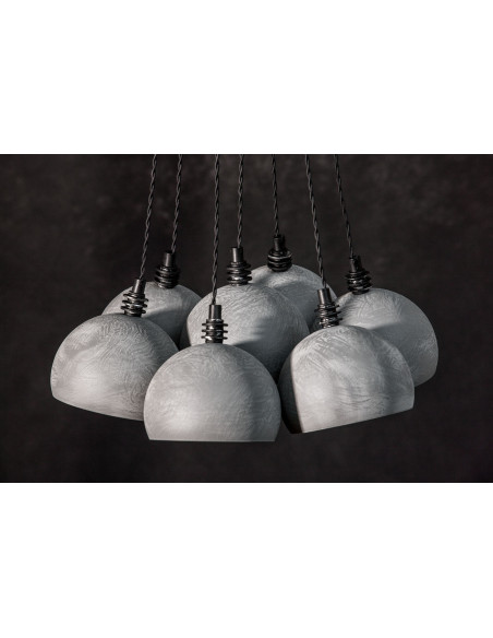 Lampa wisząca TESTER 7L/ BETON/CZARNY