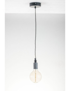Lampa wisząca BETON 1L/CZARNY