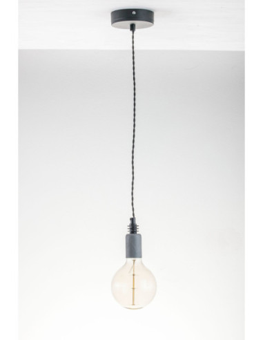 Lampa wisząca BETON 1L/CZARNY