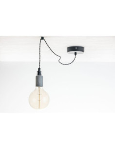 Lampa pająk BETON 1LP/CZARNY