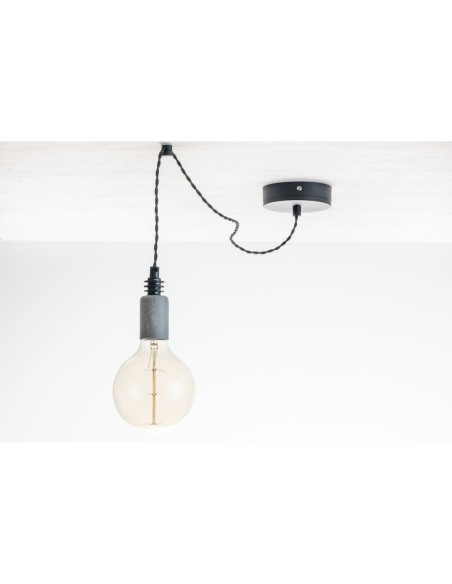 Lampa pająk BETON 1LP/CZARNY