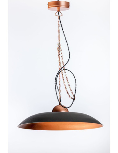 Lampa industrialna GUCIO 44 CZARNY/MIEDŹ