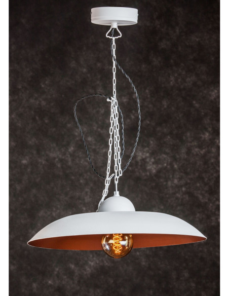 Lampa industrialna GUCIO 44 BIAŁY/MIEDŹ