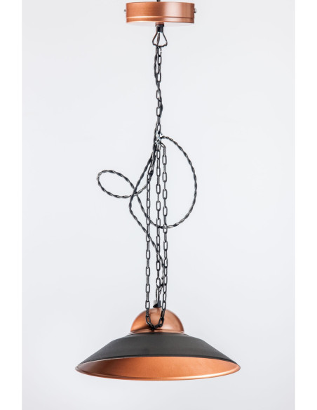 Lampa industrialna MAJA 28 CZARNY/MIEDŹ