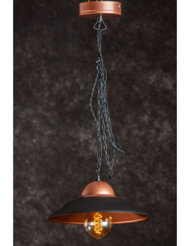 Lampa industrialna MAJA 28 CZARNY/MIEDŹ