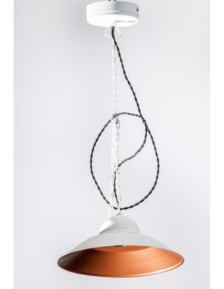 Lampa industrialna MAJA 28 BIAŁY/MIEDŹ