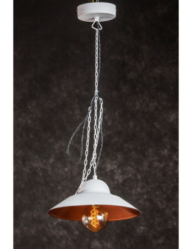 Lampa industrialna MAJA 28 BIAŁY/MIEDŹ