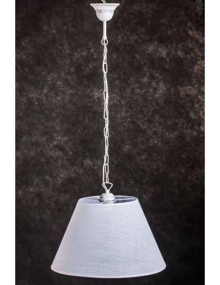 Lampa wisząca prowansalska STOŻEK BIAŁY/ ŁAŃCUCH