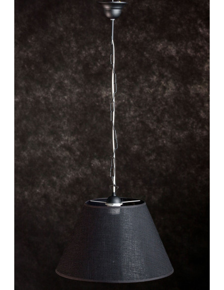Lampa wisząca prowansalska STOŻEK CZARNY/ ŁAŃCUCH CZARNY