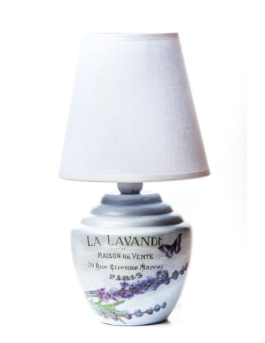 LAMPKA CERAMICZNA - LA LAVANDE /HAND MADE/