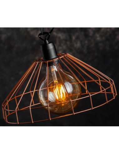 LAMPA WISZĄCA GABBIA /MIEDŹ/CZARNY